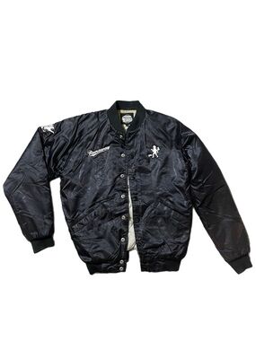 RUNAWAY Authentic Article Front/Back Embroidered Bomber Jacket